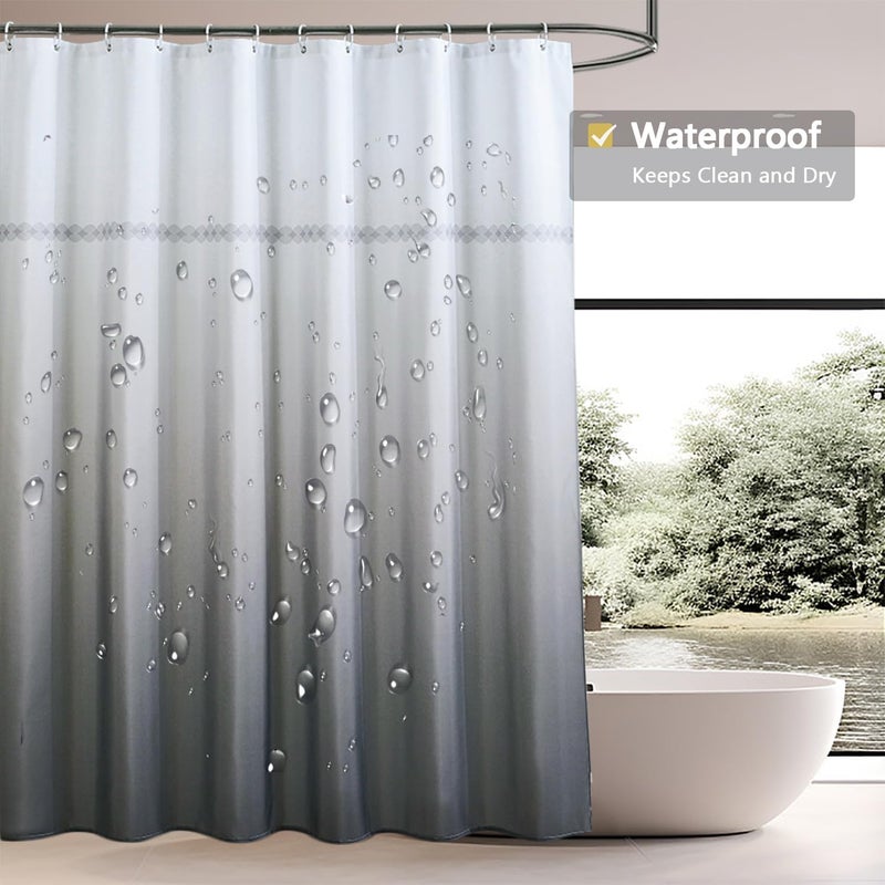 LLSCL Fabric Shower Curtain Liner with Magnets, Waterproof Hotel Quality, 72 x 72 Machine Washable - Image 3